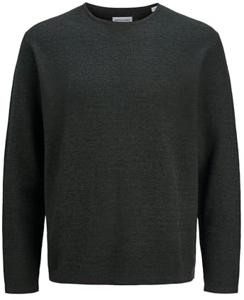 JACK & JONES Pull en Tricot uni pour Homme, Colophane, L