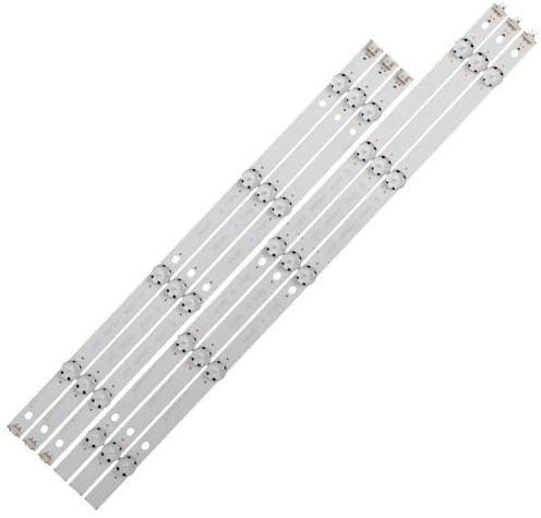 AMAUPCKCA 6/12st LED-bakgrundsbelysningslist for LG 49UJ65_B_27LED 49UJ701V 49UJ65 AB TYPE 17Y 49UJ65_A_27LED(1TV(6pcs))