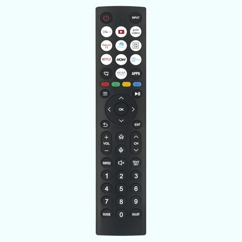 Telecomando vocale di ricambio ERF2AE36, fit for Hisense 4K Ultra HD 43E77NQ 50E77NQ 58E77NQ 65E77NQ 75E77NQ 85E77NQ 100E7NQ 55E77NQ 43E77NQ 50E77NQ 58E77NQ 65E77NQ 75E77NQ 85E77NQ 55E79NQ 43E79NQ