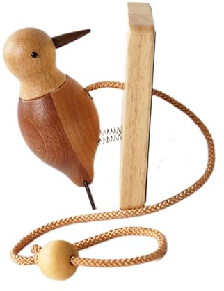 Campanello per porta a forma di picco-legna, battente per porta antica a forma di picco-legno, splendidamente creativo, per camerette dei bambini, torri di gioco, casette, campane, campanelli