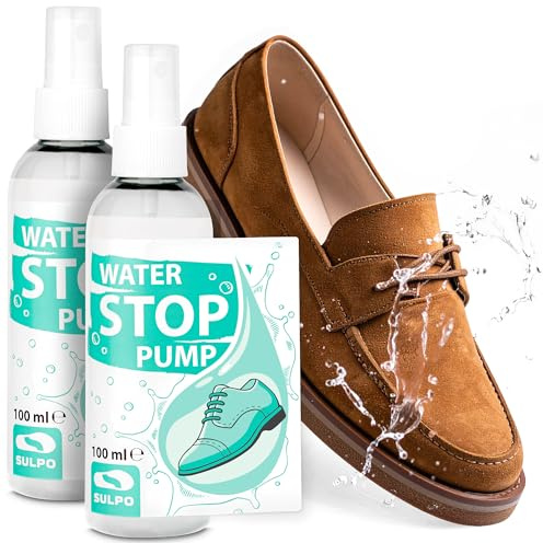SULPO Spray imperméabilisant pour chaussures - Pompe imperméable écologique pour textiles et cuir - Pour baskets - Pour vêtements d'extérieur - Accessoire pour enfants et animaux domestiques - 100 ml