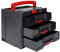 STIER Sortainer T-Loc IV/3 BLACK-Edition, 6,7 L pro Schublade mit Beschriftungsfeldern, flexibel kombinierbar