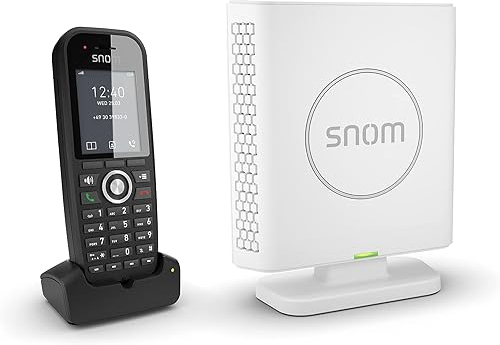 Snom M430 Schnurlos IP-DECT IP Telefon SIP Set - Fritz Fon C6 Fritzbox Kompatibel - Telefon Schnurlos Mit Anrufbeantworter* - Bis Zu 20 Mobilteile