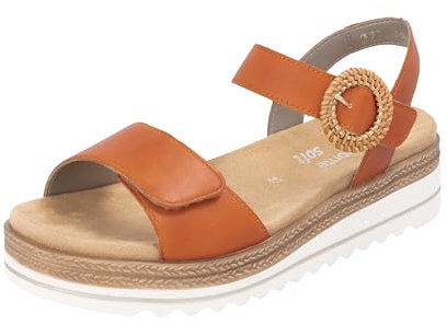 Remonte Damen D0Q52 Keilsandaletten, Orange, 36 EU