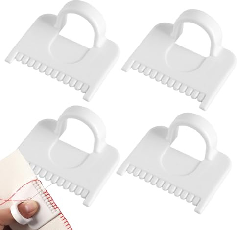 3pcs Edge Stitching Lock Sewing Gauge, Multifunctional Needle Gauge Quilting Ruler Measuring Tool Sewing Aid Tools for Stitching Spacers, Fabric Rulers 5x4x2.3 Cm