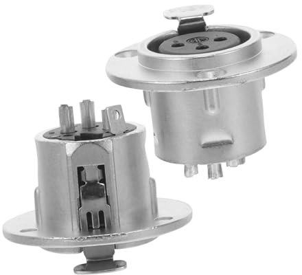 BESPORTBLE 2Piezas Conector De Montaje Panel De Pines Para Audio Kit De Unidades Compatible Con Micrófonos Instrumentos Material