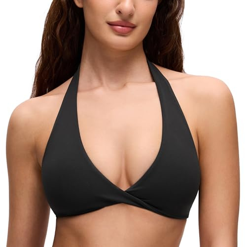 CRZ YOGA Butterluxe Double Lined Sports Bras Black Medium