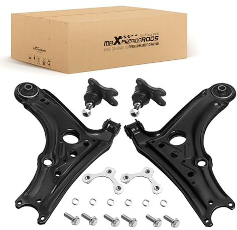 maXpeedingrods 2 brazos de control con rótula, delanteros izquierdo y derecho para VW Polo 6N1 (1994–1999) y SEAT Arosa 6H (1997–2004): 6N0407151B, 6N0407151, 6N0407365, 6N0407365A
