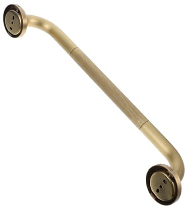 YOSADIER Barra de Seguridad para Baño de Cobre Dorado, Antideslizante y Montada en Pared, Mango Redondeado para Personas Mayores en Ducha y Bañera