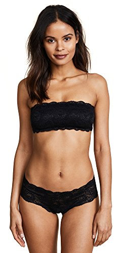 Cosabella Women's Say Never Flirtie Bandeau Bra, Opaque, Black, M