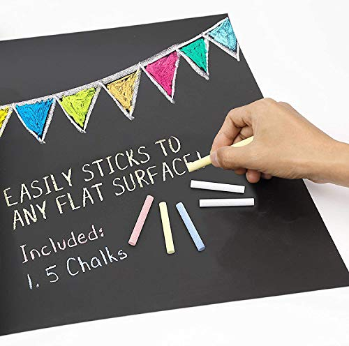 Itian Sticker Autocollant Mural Tableau Noir Blackboard Auto-adhésif, 45x200cm