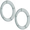 Sumind 2 Piezas de Marco de Alambre de Corona Aros de Hacer Corona Verde para Decoración de Año Nuevo Día de San Valentín (12 Inch)