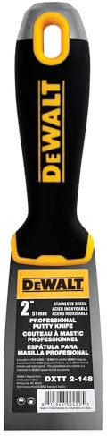 DEWALT 2 Putty Knife | Stainless Steel w/Soft Grip Handle | DXTT-2-148