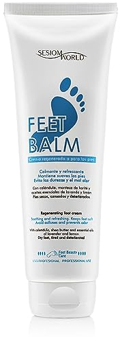 Crema regeneradora para pies FEETBALM con aceites esenciales SIN PARABENOS 250ml. sesioMWorld®