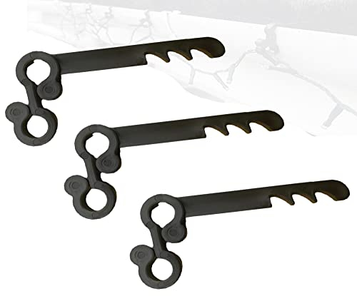 Gutter Brush Clips [30 Pack]- Keeps Leaf Guard Brush in Place and Christmas Light Gutter Clips, Gutter Mesh Clips (30)