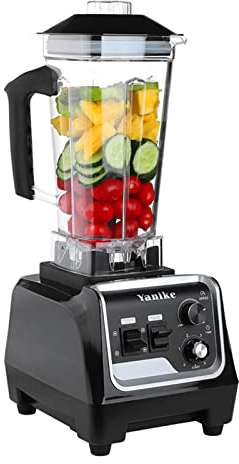 Batidora Licuadora Profesional Batidora de Baso, 2200 W con Contenedor de Tritán de 2 Litros sin BPA, Liquidificador con Temporizador Integrado, para Cocina (2200W Batidora)