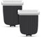 2 Pack Replacement Blade for Manscaped The Lawn Mower 4.0 3.0 2.0 Electric Groin Hair Trimmer, Lawnmower Hygienic Snap-in Replacement Clipper Blades, Black