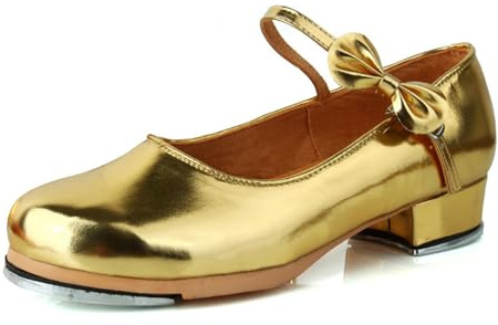 Professionali Scarpe Tip Tap Donna,Scarpette da Tip Tap,Scarpa Ragazze Balletto Tip Tap,Scarpe da Ballo Professionali per Squadre,Scarpe in Pelle con Suola Morbida Scarpa da Ballo Classica