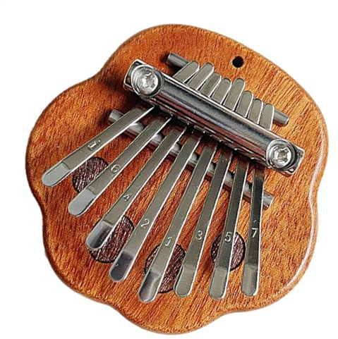 Pianoforte da pollice a 8 tasti, squisito pianoforte da pollice portatile, portatile, con 8 tasti, strumento musicale per bambini, bambini, principianti