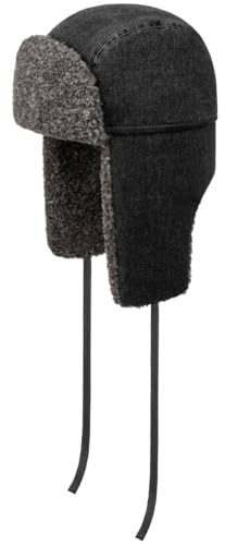 STETSON Bomber Denim Garage Pilotmossa Bomberstil Denimkansla Med oronlappar Herr Host Vinter