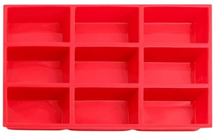 Cornbread Mold - Silicone 9 Cavity Baking Pan, Mini Loaf Tray, Nonstick Bread Form | Cake Dessert Preparation Tool, Muffin Dough Shaping Accessory, Flexible Heat Resistant Material, Easy Release
