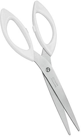 CISEAUX DE MENAGE INOX BAZAR H,17 BLANC