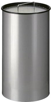 Certeo | Standascher mit Sand | rund | mit Sieb | Grau