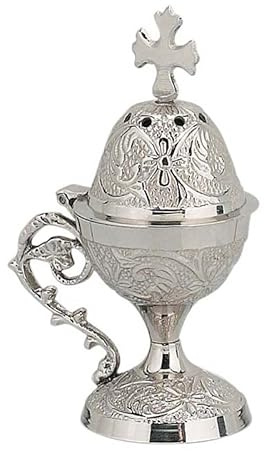 Incensario de Bronce para Uso doméstico y en la Iglesia (8638–n)