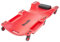 Pro-Lift Mechanic Plastic Creeper 40 Inch - Blow Molded Ergonomic HDPE Body with Padded Headrest & Dual Tool Trays - 158 KG Capacity Red