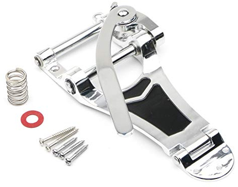 Electric Guitar Vibrato Tremolo Bridge Tailpiece Big Rocking Rod Pulling String Board for LP, ETC Chrome