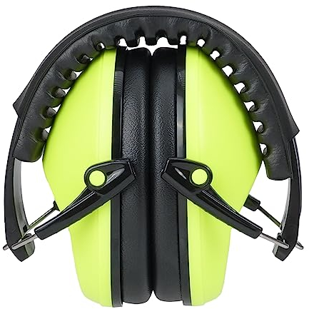 Retevis casque anti bruit enfant, Casque Antibruit Pliable et Réglable pour Autisme, Coussinets d'oreille Souples, Protège-oreilles pour Enfants de 5 à 15 ans (1 paquet, vert)