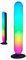 lightling 2er Set LED Tischlampe Gabriella, Dynamic Light, RGB Farbwechsler, Sound Control, Integrierter Dimmer, Fernbedienung, USB Anschluss, IP20, Höhe 28 cm, Breite 3 cm, Kunststoff, schwarz