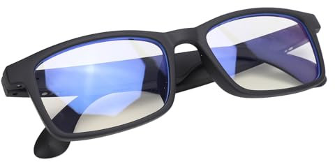 Smart Glasses, Bluetooth 5.3 Glasses with Blue Light Filter, Built in Mic, Touch Voice Assistant, Music Glasses for Outdoor Cycling, Driving