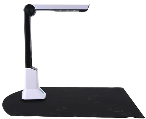 Swiixxer Dokumentkamera för lärare, portabel USB-dokumentskanner med stöd för 8MP HD A4-format dokumentkamera fotoskanner