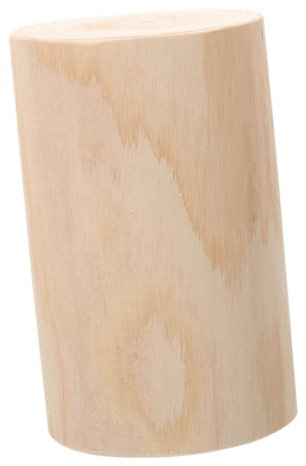 KONTONTY clôture en Bois Piquet de Jardin bougeoir de jardinière Bougie la Commode Pot de Plante de souche d'arbre Supports pour Plantes bougeoir de Mariage Tabouret de souche d'arbre Beige