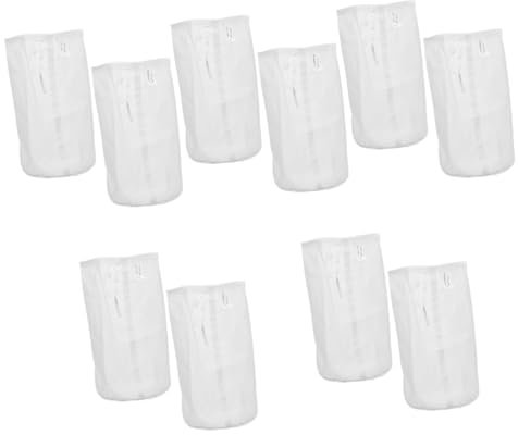 PRETYZOOM 5 Ensembles Filtrant Cylindrique Filtre Cafe Filtre Café Sachets De Noix pour Filtrer Le Lait D'amande De Saumurage À Vin D'infusion À Froid Polyester 2 Pièces * 5