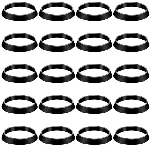 20 Anelli di Tenuta in Silicone, Guarnizioni Coniche per Tubi di Scarico da 1-1/2 Pollici - per Doccia, Lavello da Cucina