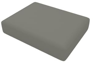 Highdi Sofa Sitzbezug Wasserdicht, Solide Farbe Sitzkissenbezug Outdoor mit Reißverschluss 1/2/3 Sitzer Sofa Seat Cushion Cover Sofabezug für Terrassenstuhle (Hellgrau,60x60x10cm)