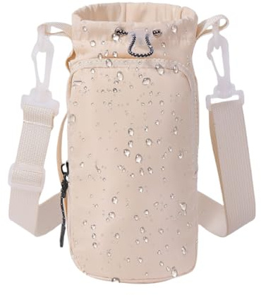 Sac De Transport pour Bouteille d'eau - Poche Isotherme À Cordon - Pochette De Rangement pour Bouteille d'eau | pour Randonnée en Plein Air Pêche Pique-Nique Plage Course Sports Hommes