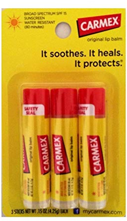 Carmex Lip Balm, Moisturizing, Original.15 Ounce, 3 ct. by Carmex