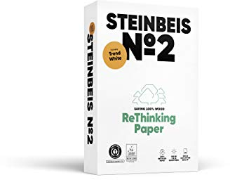STEINBEIS TRENDWHITE Nr. 2 Reprogrammpapier, 100% recycelt, Naturfarbe, 80 g, A4, blauer Engel, 500 Blatt