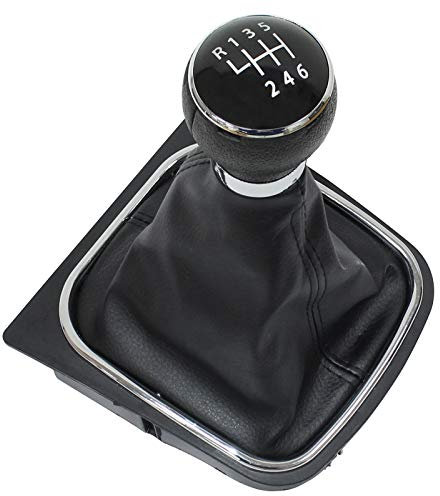 HouYeen 12mm 6 Speed Gear Shift Knob Lever Cover Stick Gaiter Boot for Golf Rabbit MK5 MK6