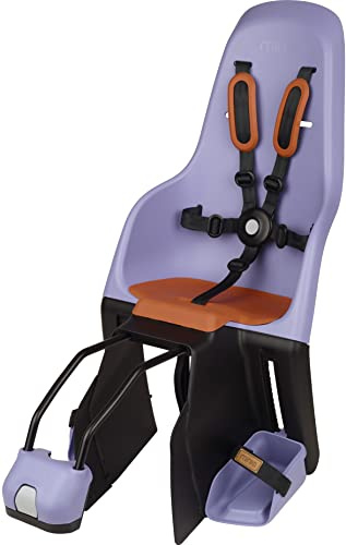 Minia for Frame 8405600002 - Silla para Bicicleta Trasera con Anclaje en el Cuadro, Apta para niños de 9 Meses a 6 años en Color Morado., Talla única