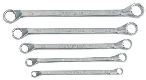 CRAFTSMAN Offset Box End Wrench Set, SAE, 5 Piece (CMMT44349)