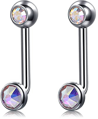 D.Bella Christina Piercing Barbell VCH Bar Vertical Hood Piercing Jewelry for women