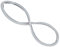 Schnellkochtopfdichtung, Ersatz-O-Ring Zubehörteile für 3215 Silikon-Dichtungsring 28 cm Spiegelkocher 28 cm (28cm)