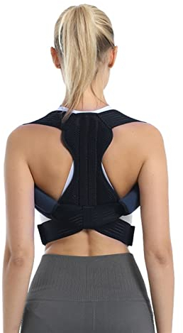 BATCAR Schlüsselbein Wirbelsäule Lendenwirbelstütze Korsett Haltungskorrektur Stop Slouching Rückentrainer Männer und Frauen Haltungskorrektur Rückenstützgürtel (Größe: M) () charitable