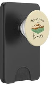Spring Break 2025 Romania Vacation Vintage Romania PopSockets PopWallet for MagSafe