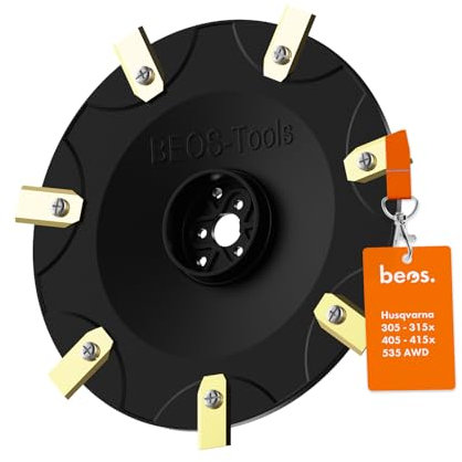 BEOS® Premium Mähroboter Tuning - Drehscheibe kompatible mit Husqvarna Automower 305 | 310 | 315x | 405 | 410 | 415x | 435x | 535 AWD - Messerteller für 7X Klingen - glasfaserverstärkte Messerscheibe