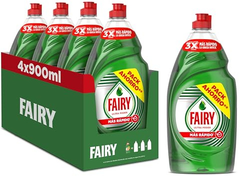 Fairy Ultra Poder Original Líquido Lavavajillas 4 x 900ml